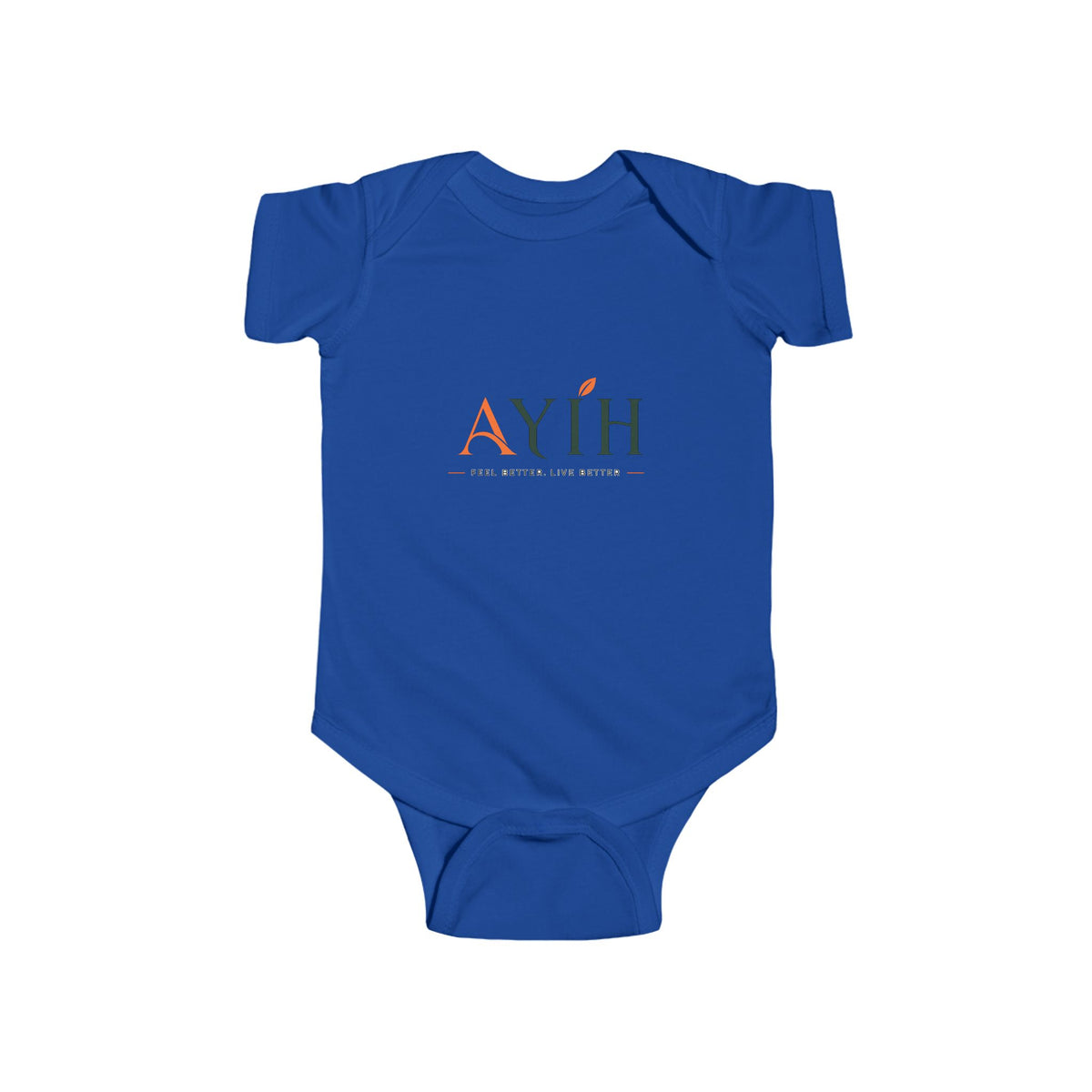 Infant Bodysuit with 'A' Logo & AYÍH Text – Baby Onesie