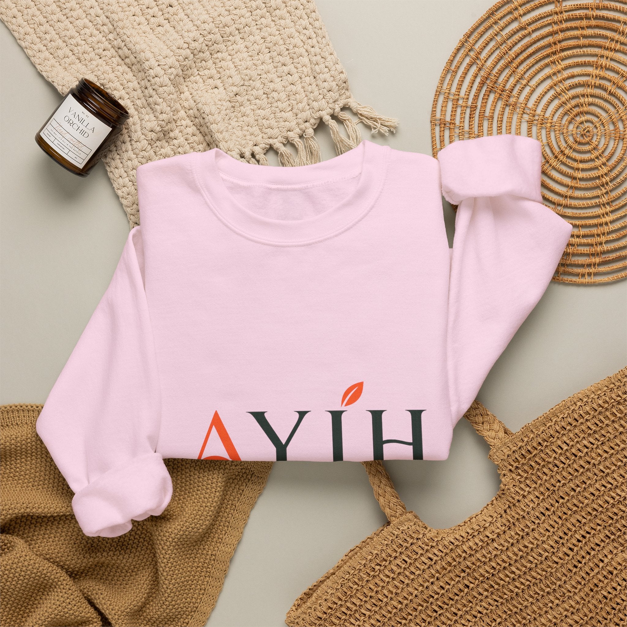 Adult Unisex Sweatshirt — AYIH "Feel Better, Live Better" Crewneck