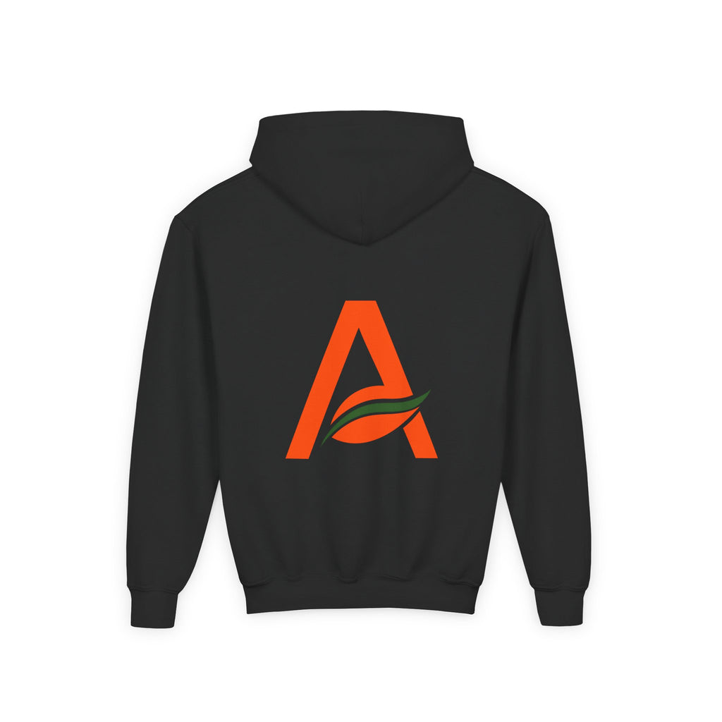 AYIH Logo Hoodie — Kids Unisex Pullover Sweatshirt, Minimal Lifestyle Graphic