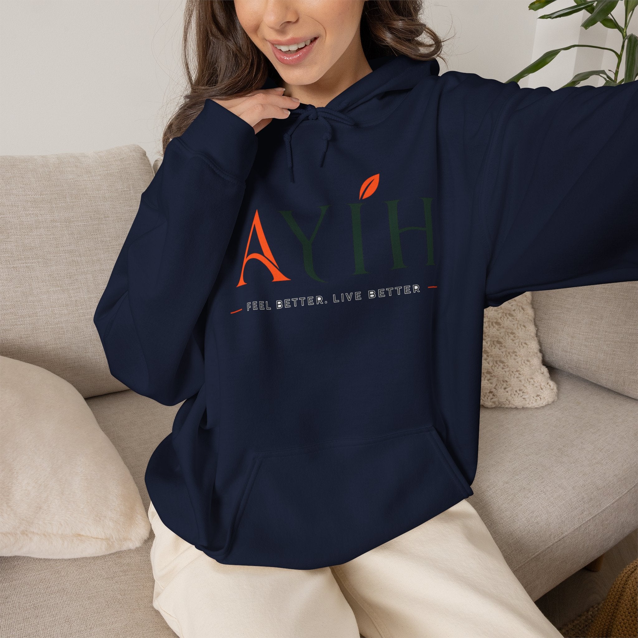 AYIH Logo Hoodie — Feel Better, Live Better Branded Pullover