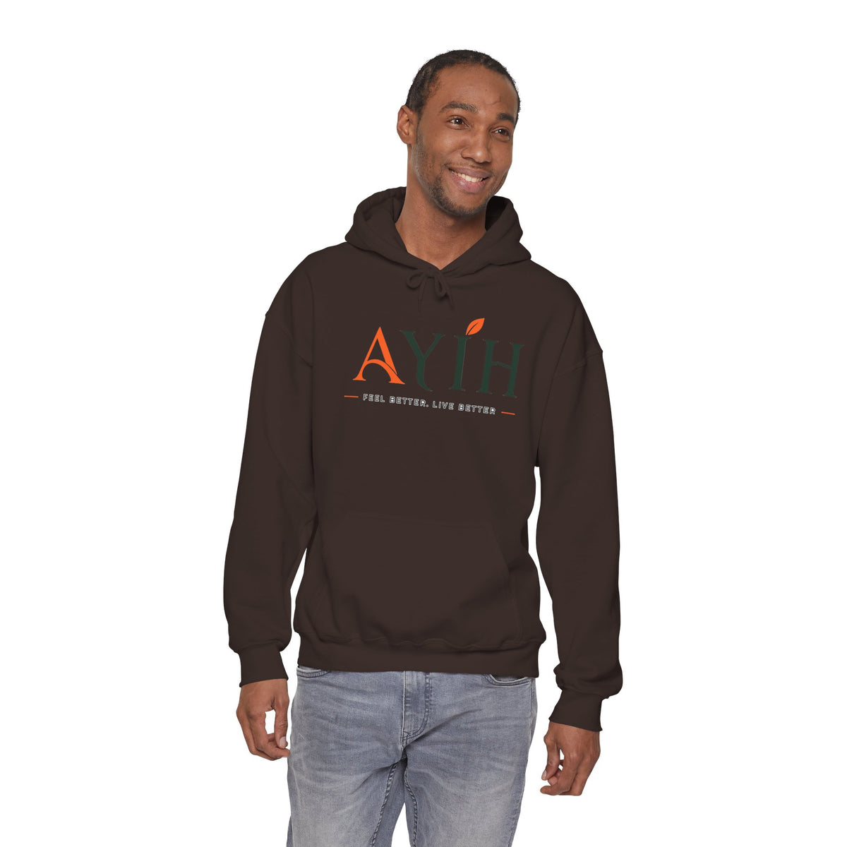 Adult AYIH Logo Hoodie — Feel Better, Live Better Branded Pullover