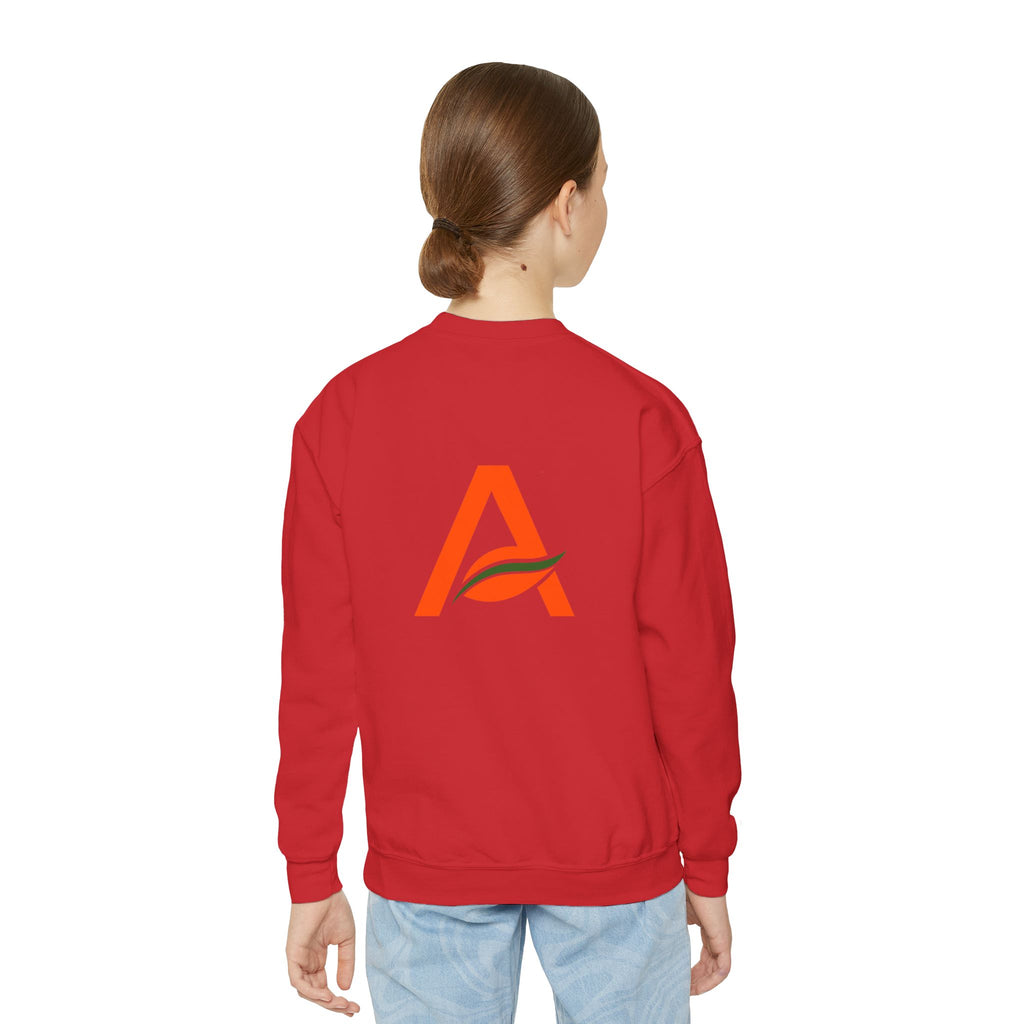 Big Kids Crewneck Sweatshirt — AYÍH Logo Pullover (Unisex)
