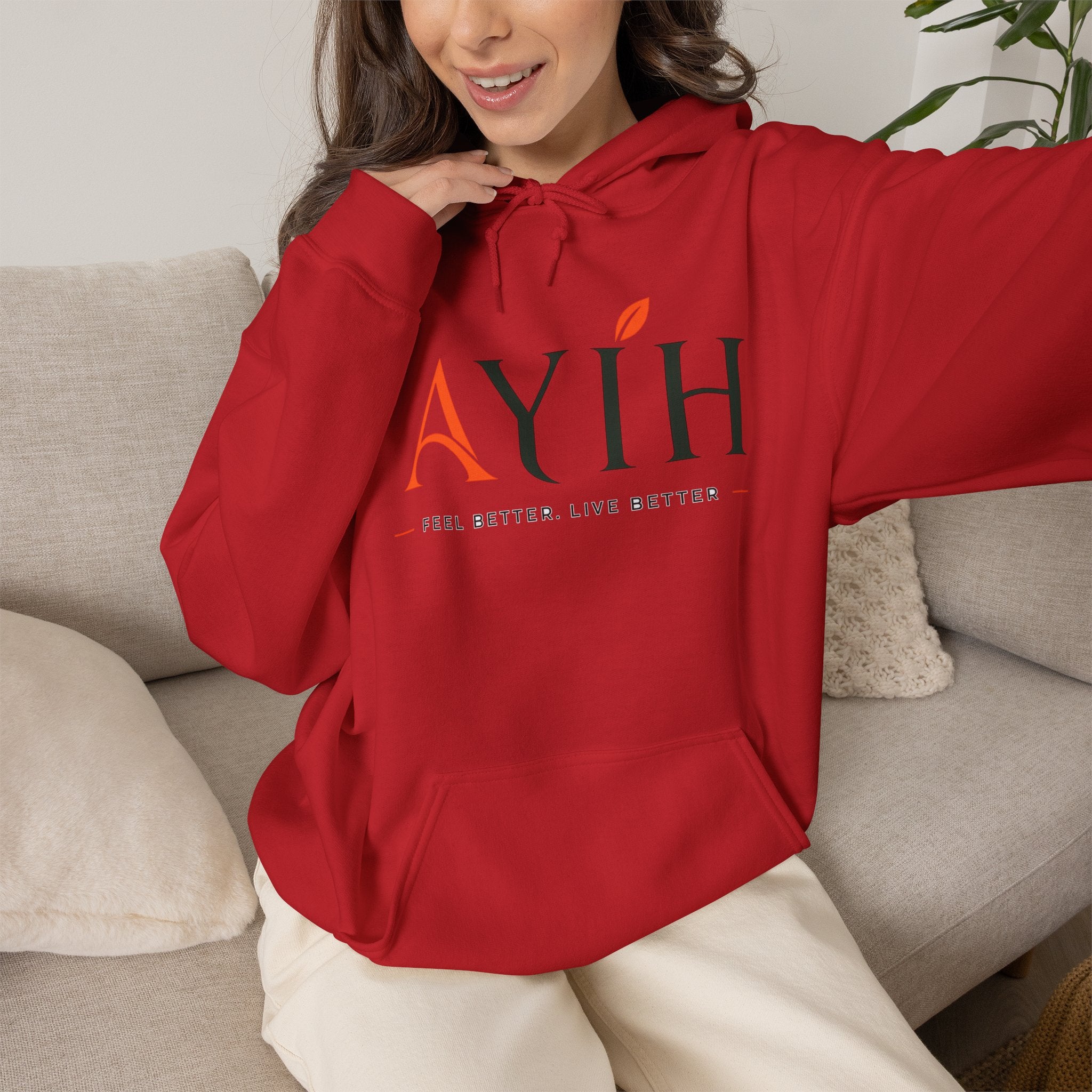 AYIH Logo Hoodie — Feel Better, Live Better Branded Pullover
