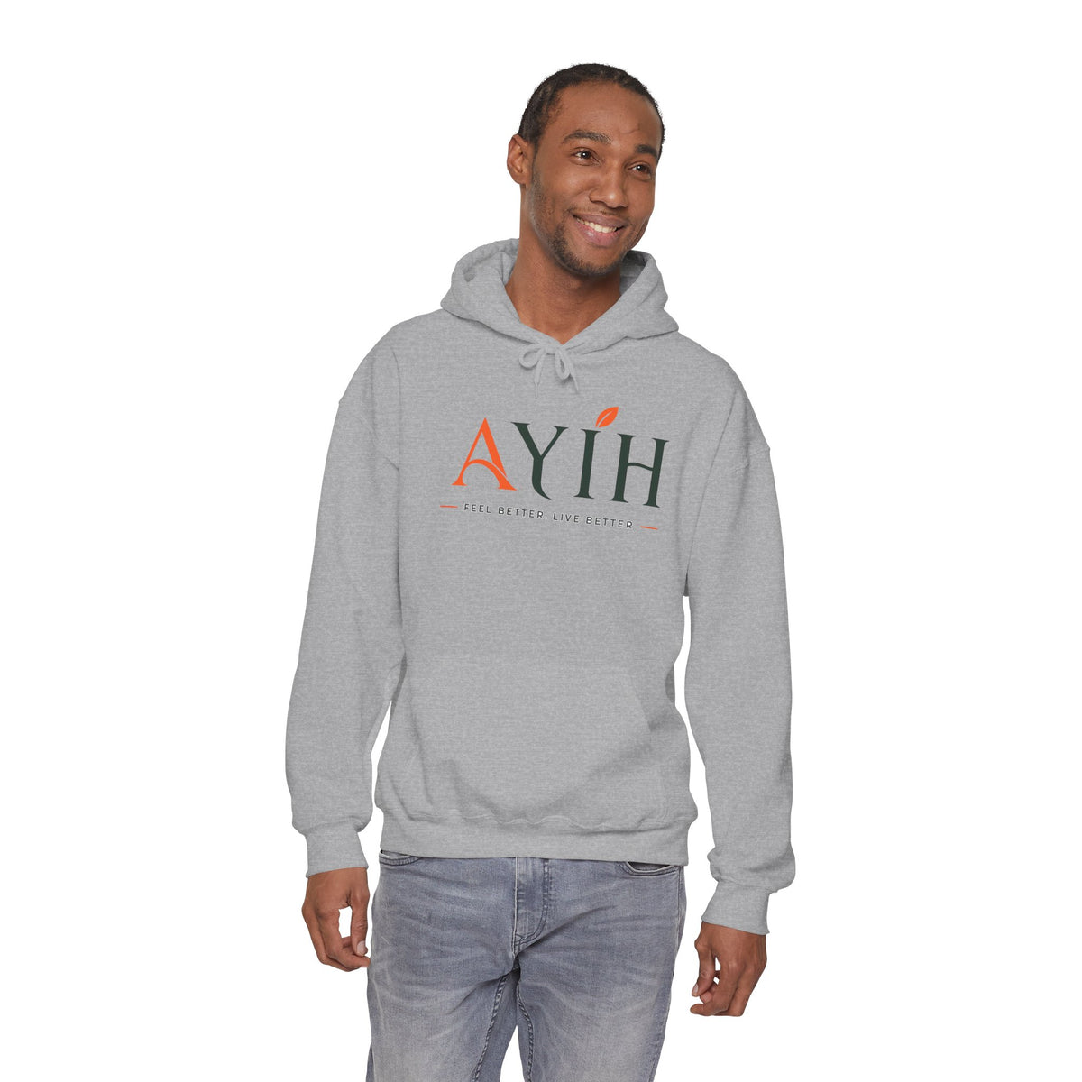 Adult AYIH Logo Hoodie — Feel Better, Live Better Branded Pullover