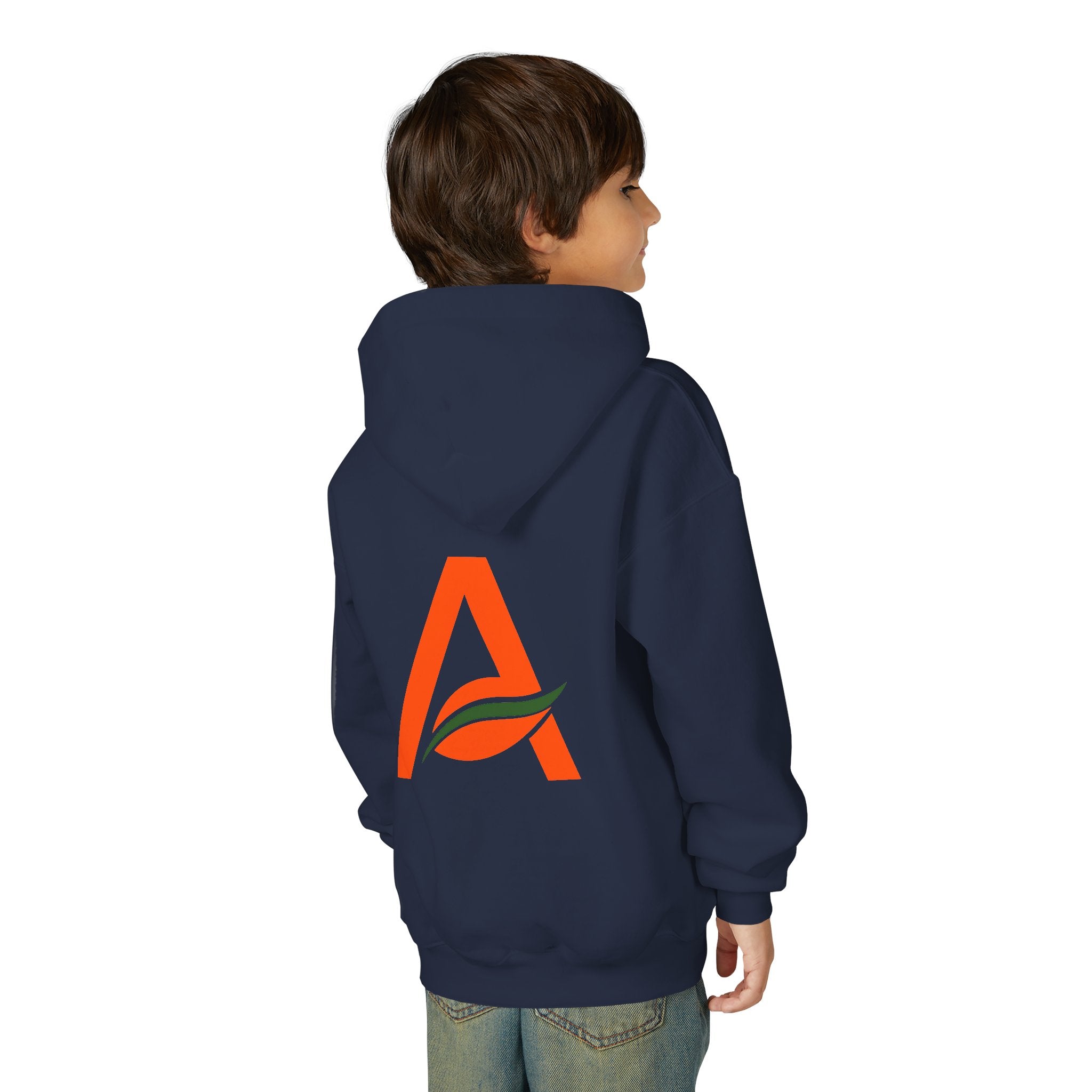 AYIH Logo Hoodie — Kids Unisex Pullover Sweatshirt, Minimal Lifestyle Graphic