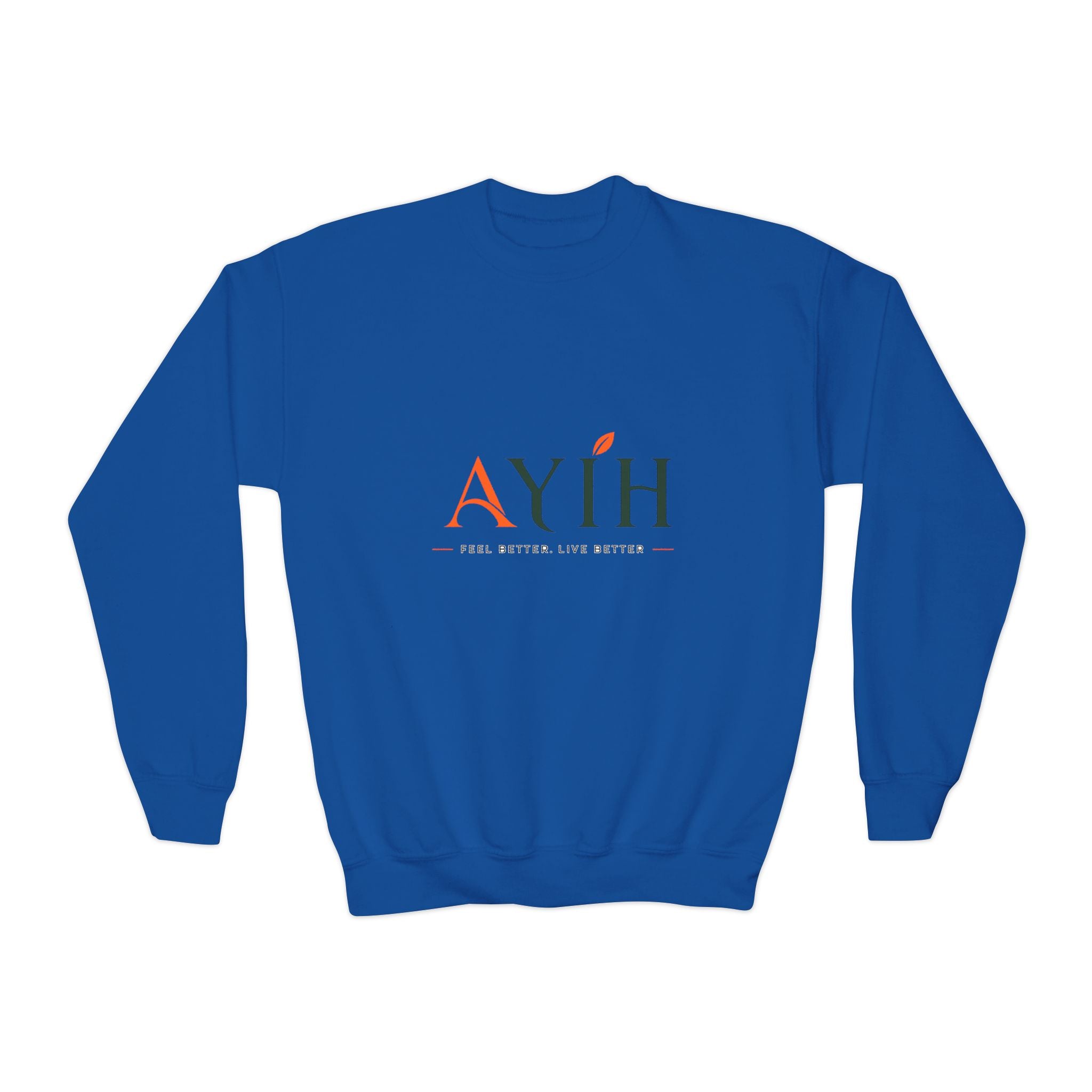 Big Kids Crewneck Sweatshirt — AYÍH Logo Pullover (Unisex)