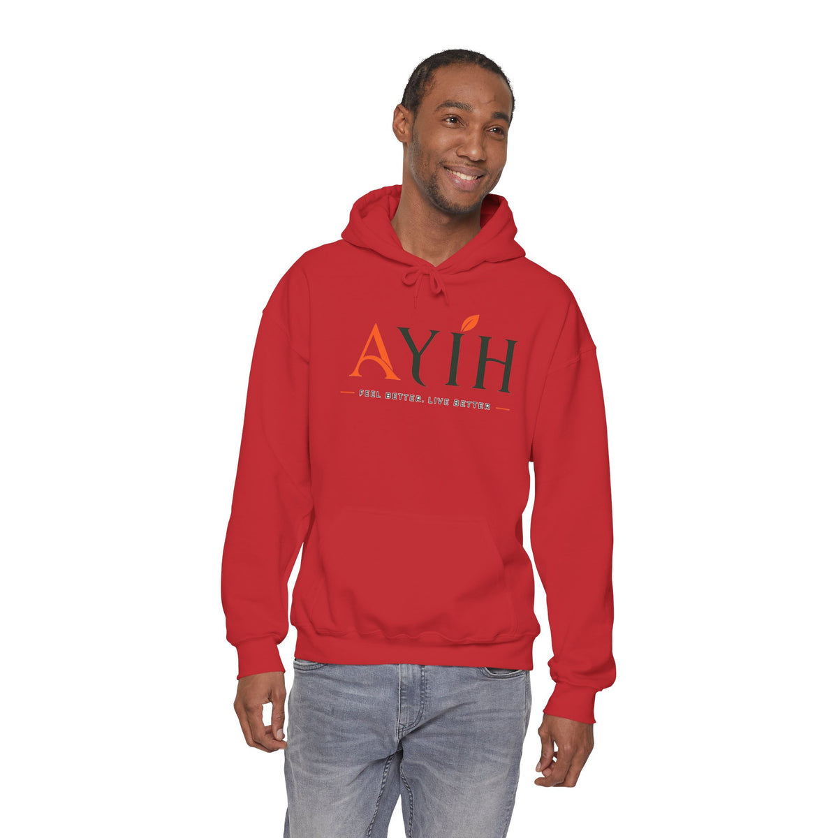 Adult AYIH Logo Hoodie — Feel Better, Live Better Branded Pullover