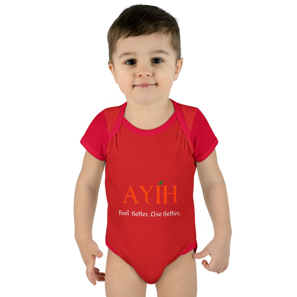 Baby Bodysuit - 'AYIH' Logo Infant One-Piece (Feel Better. Live Better.)
