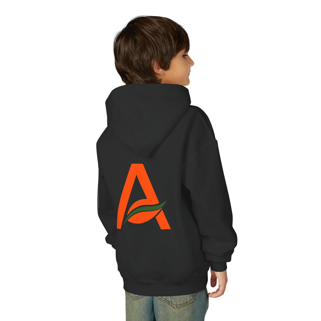 AYIH Logo Hoodie — Kids Unisex Pullover Sweatshirt, Minimal Lifestyle Graphic