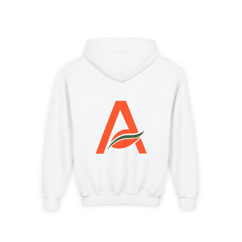 AYIH Logo Hoodie — Kids Unisex Pullover Sweatshirt, Minimal Lifestyle Graphic