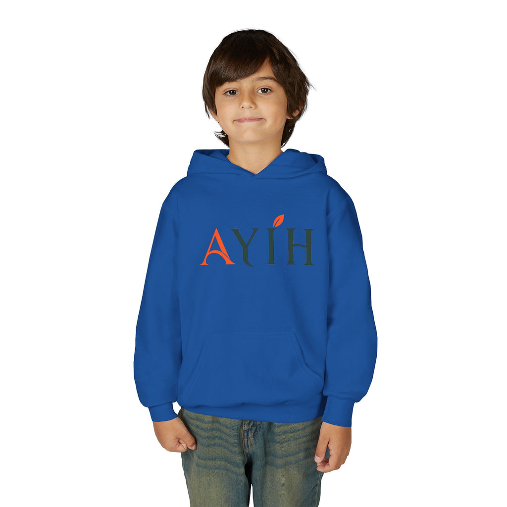 Kids Hoodie — “Learning Today, Leading Tomorrow” Inspirational Kids Hooded Sweatshirt