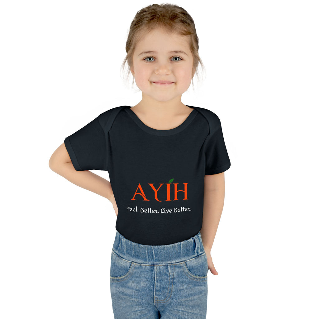 Baby Bodysuit - 'AYIH' Logo Infant One-Piece (Feel Better. Live Better.)