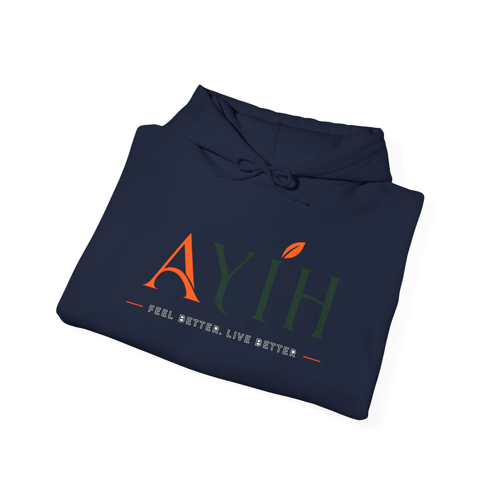 AYIH Logo Hoodie — Feel Better, Live Better Branded Pullover
