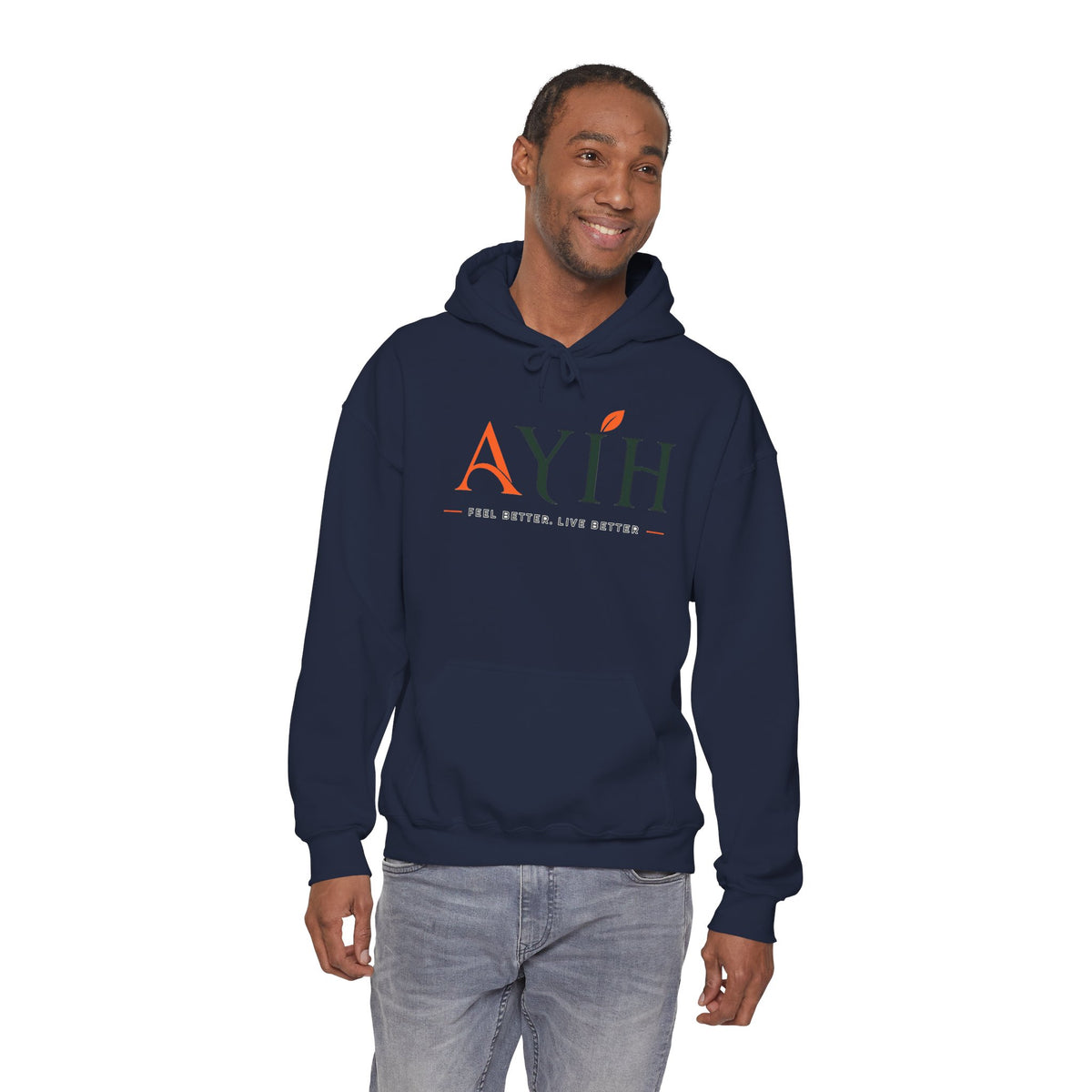 Adult AYIH Logo Hoodie — Feel Better, Live Better Branded Pullover