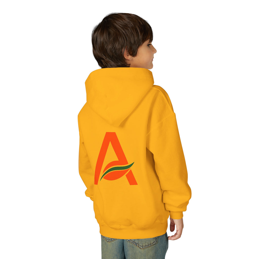AYIH Logo Hoodie — Kids Unisex Pullover Sweatshirt, Minimal Lifestyle Graphic