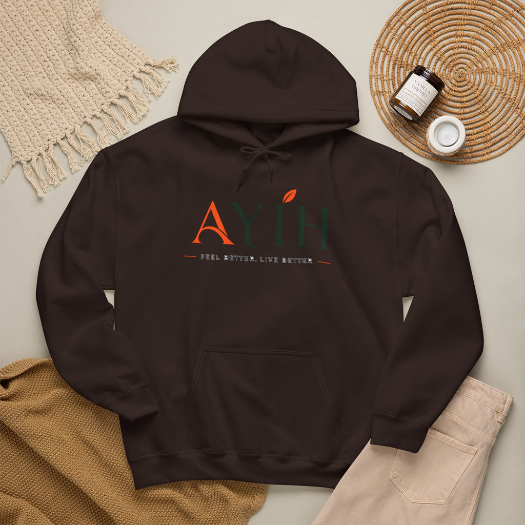 AYIH Logo Hoodie — Feel Better, Live Better Branded Pullover