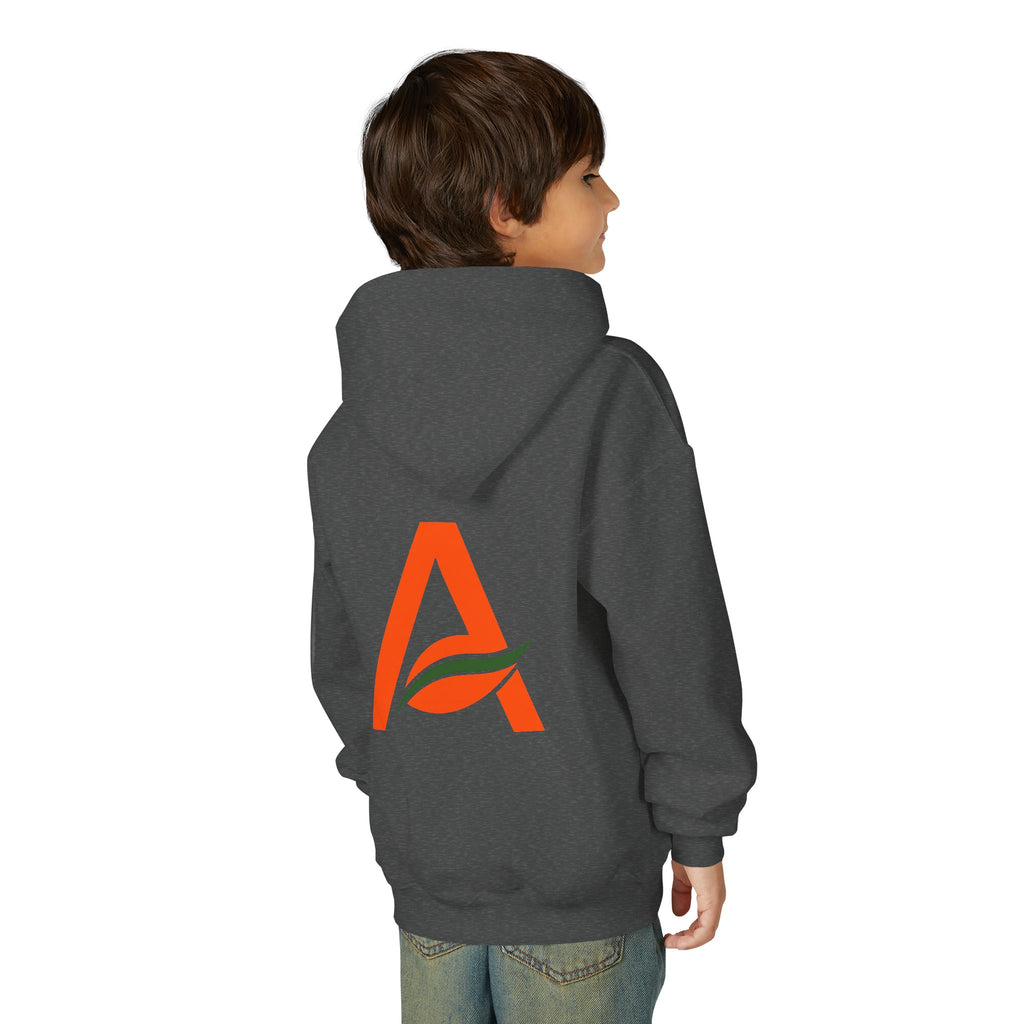 AYIH Logo Hoodie — Kids Unisex Pullover Sweatshirt, Minimal Lifestyle Graphic